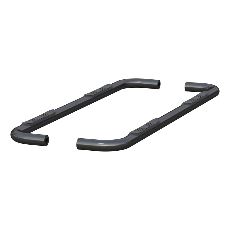 ARIES | 3" Round Black Stainless Side Bars - Chevrolet / GMC 2019-2023