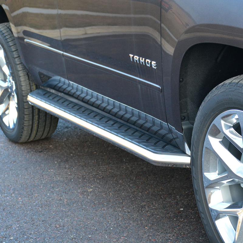 ARIES | AeroTread 5" x 76" Polish Stainless Running Boards - Escalade / TahoeYukon 2007-2020