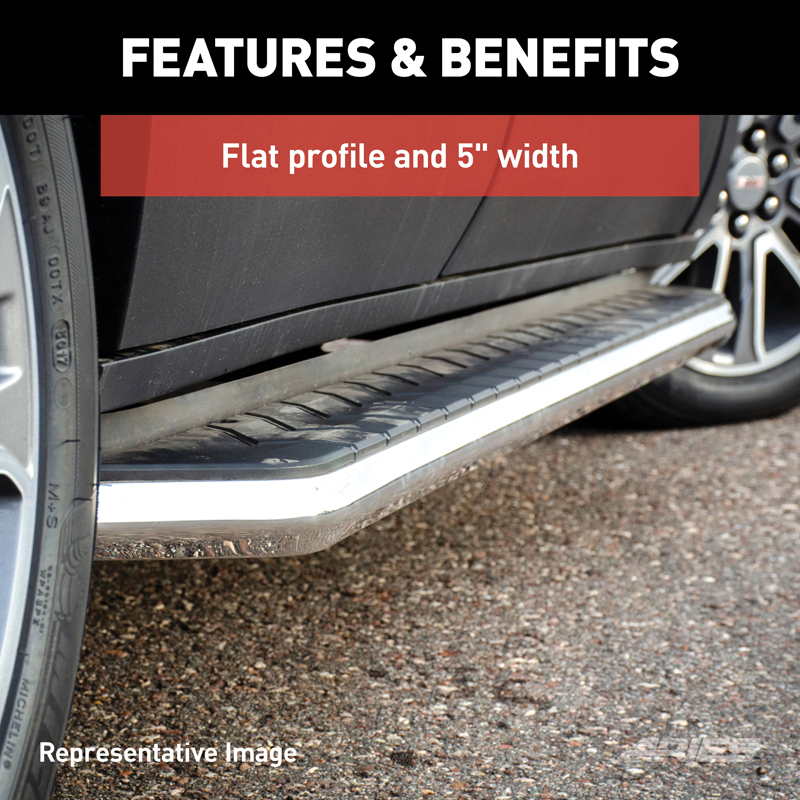 ARIES | AeroTread 5" x 67" Polished Stainless Running Boards - Grand Cherokee 3.0L / 3.6L / 5.7L 2011-2022