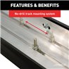 ARIES | AeroTread 5" x 67" Polished Stainless Running Boards - Grand Cherokee 3.0L / 3.6L / 5.7L 2011-2022