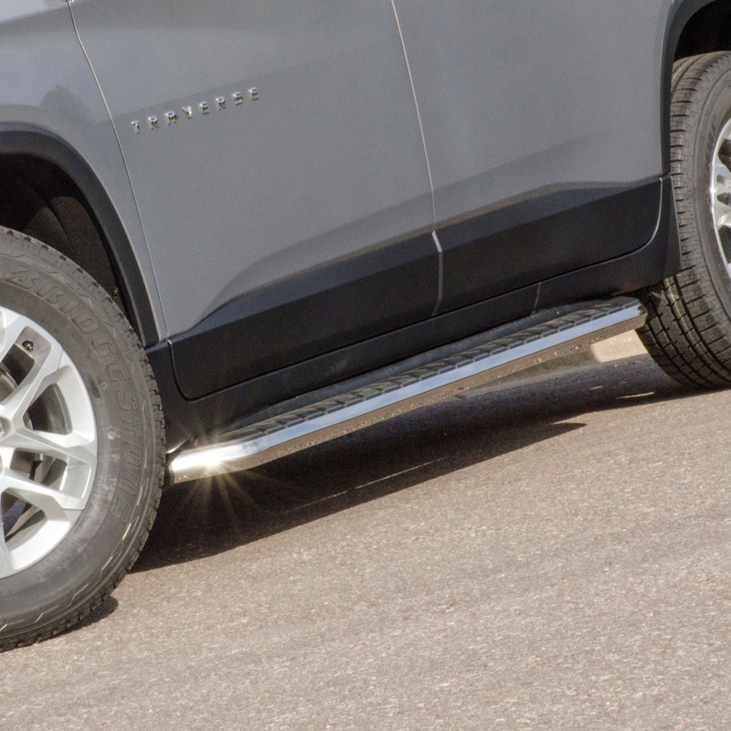 ARIES | AeroTread 5" x 76" Polished Stainless Running Boards - Traverse / Acadia / Acadia Limited 3.6L 2009-2017