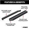 ARIES | AeroTread 5" x 76" Black Stainless Running Boards (No Brackets) - Buick / Cadillac / Chevrolet / Ford / GMC 2007-2021