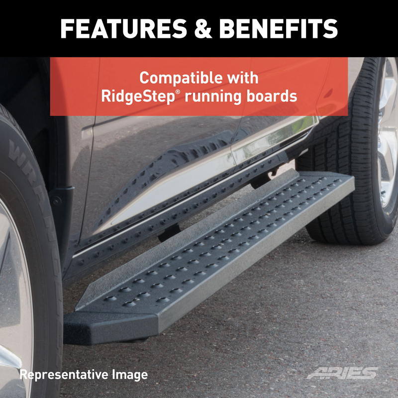 ARIES | VersaTrac Mounting Brackets - Silverado / Sierra 2500 HD / 3500 HD 6.6L 2007-2019