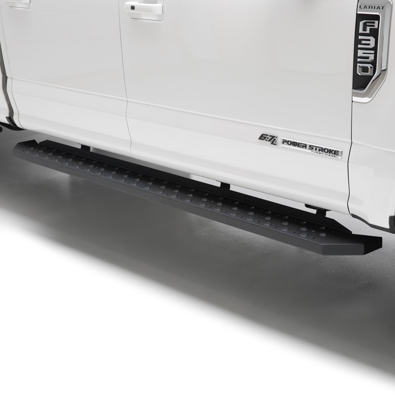 ARIES | RidgeStep 6-1/2" x 53" Black Steel Running Boards - F-150 / F-250 / F-350 2015-2023