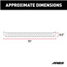 ARIES | RidgeStep 6-1/2" x 75" Black Steel Running Boards - F-250 / F-350 2000-2016