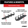 ARIES | RidgeStep 6-1/2" x 75" Black Steel Running Boards - F-250 / F-350 2000-2016