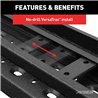 ARIES | RidgeStep 6-1/2" x 75" Black Steel Running Boards - F-250 / F-350 2000-2016