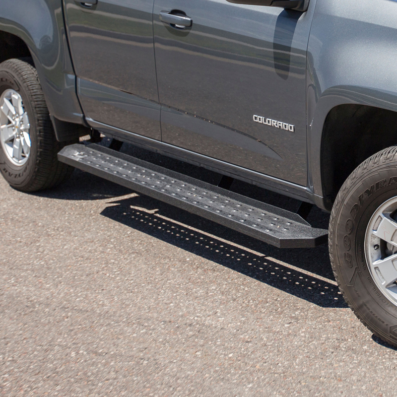 ARIES | RidgeStep 6-1/2" x 75" Black Steel Running Boards - Colorado / Canyon 2015-2022