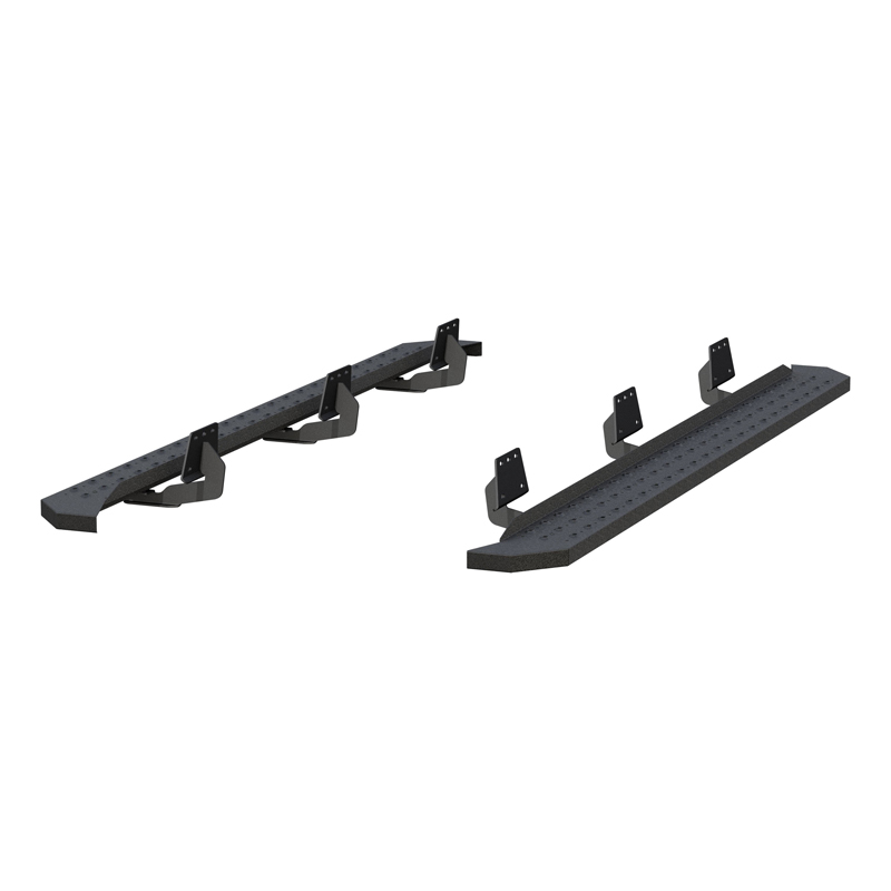 ARIES | RidgeStep 6-1/2" x 91" Black Steel Running Boards - Ram 1500 2019-2022