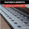 ARIES | RidgeStep 6-1/2" x 91" Black Steel Running Boards - Ram 1500 2019-2022