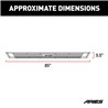 ARIES | AdvantEDGE 5-1/2" x 85" Black Aluminum Side Bars - Colorado / Canyon 2015-2022