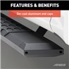 ARIES | AdvantEDGE 5-1/2" x 85" Black Aluminum Side Bars - Colorado / Canyon 2015-2022