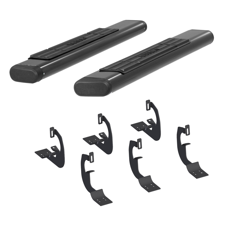 ARIES | 6" x 53" Black Aluminum Oval Side Bars - Tacoma 2.7L / 4.0L 2005-2014
