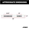 ARIES | 6" x 85" Black Aluminum Oval Side Bars - Tacoma 2.7L / 3.5L / 4.0L 2005-2022