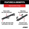 ARIES | 6" x 85" Black Aluminum Oval Side Bars - Ram 1500 / Classic / 2500 / 3500 2009-2022
