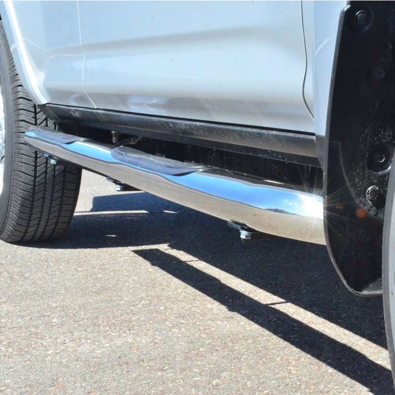 ARIES | 3" Round Polished Stainless Side Bars - 4Runner Limited / SR5 2.7L / 4.0L 2010-2018