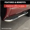 ARIES | 3" Round Polished Stainless Side Bars - Explorer Sport Trac 4.0L 2001-2005