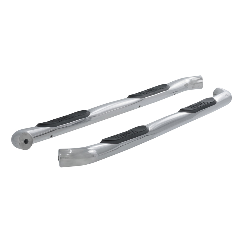 ARIES | 3" Round Polished Stainless Side Bars - F-150 / Lightning / F-250 / F-350 2015-2023