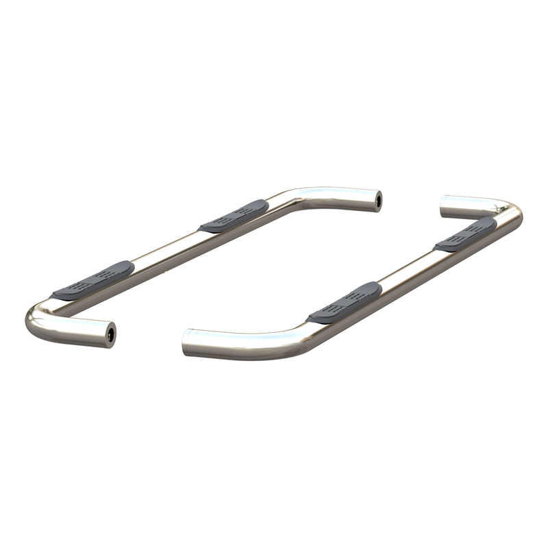 ARIES | 3" Round Polished Stainless Side Bars - Chevrolet / GMC 2019-2023