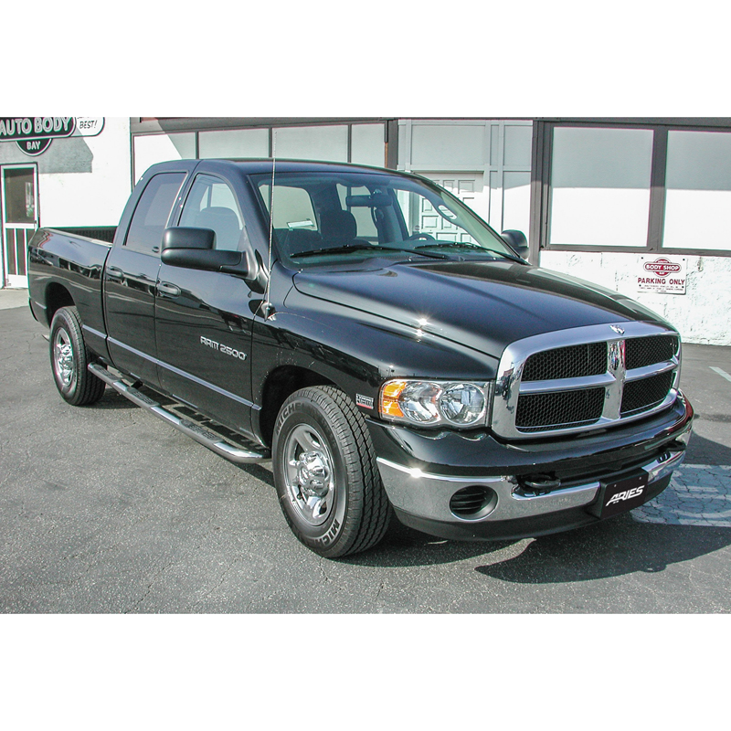 ARIES | 3" Round Polished Stainless Side Bars - Ram 1500 / 2500 / 3500 2002-2009