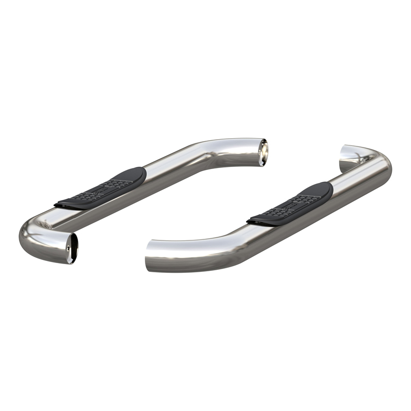 ARIES | 3" Round Polished Stainless Side Bars - Ram 1500 / Classic / 2500 / 3500 2009-2022