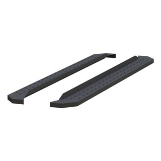 ARIES | RidgeStep 6-1/2" x 85" Black Steel Running Boards (No Brackets) - Chevrolet / Dodge / Ford / GMC / Honda / Nissan / Toyo