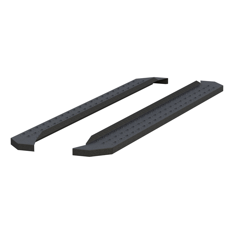 ARIES | RidgeStep 6-1/2" x 85" Black Steel Running Boards (No Brackets) - Chevrolet / Dodge / Ford / GMC / Honda / Nissan / Toyo