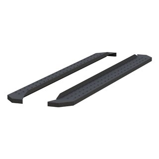 ARIES | RidgeStep 6-1/2" x 91" Black Steel Running Boards (No Brackets) - Chevrolet / Dodge / Ford 2000-2023
