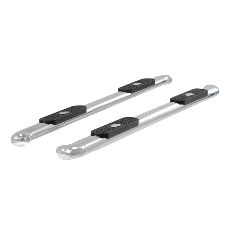 ARIES | 4" Polished Stainless Oval Side Bars - F-150 / Lightning / F-250 / F-350 2015-2023