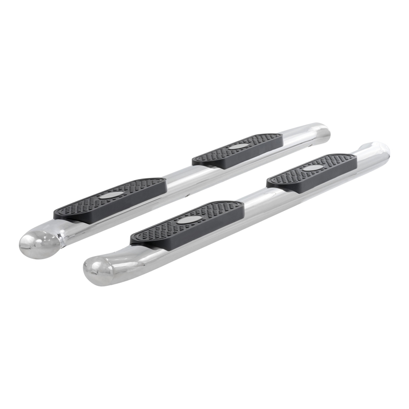 ARIES | 4" Polished Stainless Oval Side Bars - Chevrolet / GMC 2000-2013