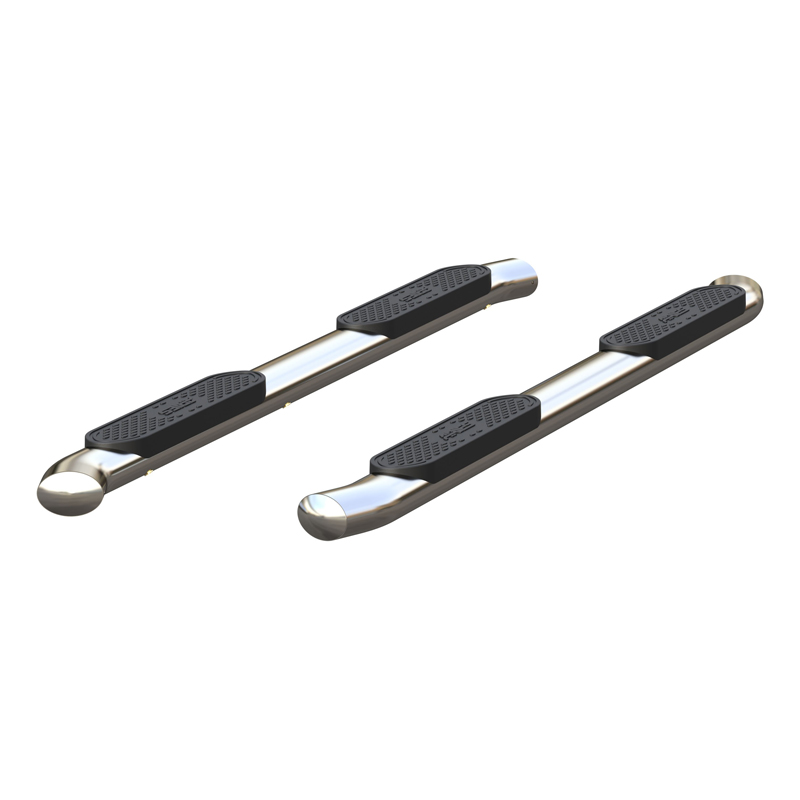 ARIES | 4" Polished Stainless Oval Side Bars - Chevrolet / GMC 2019-2023