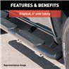 ARIES | 4" Black Steel Oval Side Bars - Ram 1500 2019-2022