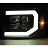 AlphaRex | NOVA-Series Full LED Quad 3D Projector Headlights - Sierra 1500 / 2500 HD / 3500 HD 2007-2013