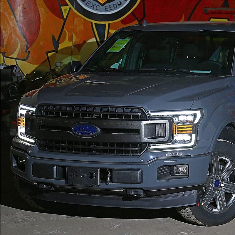 AlphaRex | NOVA-Series Full LED Quad 3D Projector Headlights - F-150 2018-2020