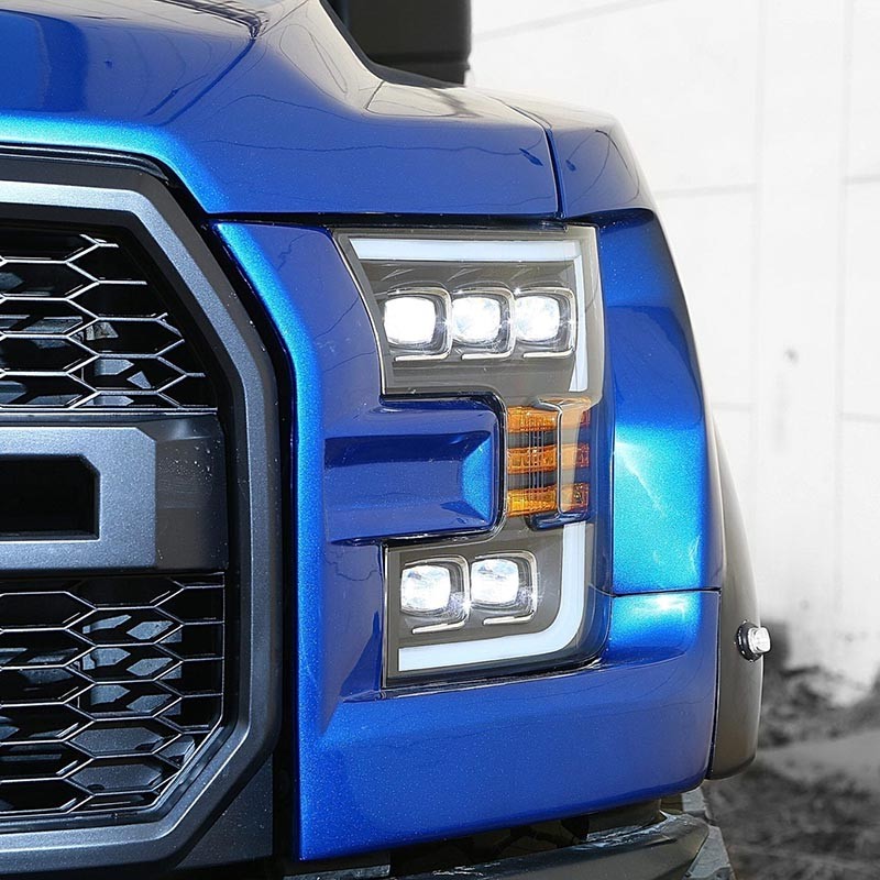 AlphaRex | NOVA-Series Full LED Quad 3D Projector Headlights - F-150 2.7T / 3.5L / 5.0L 2015-2017