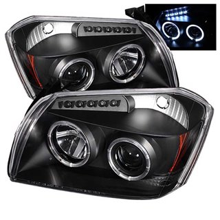 Spyder | Projector Headlights - LED Halo LED - Black