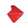 RallyArmor | UR RED Mud flap White logo - Universal 