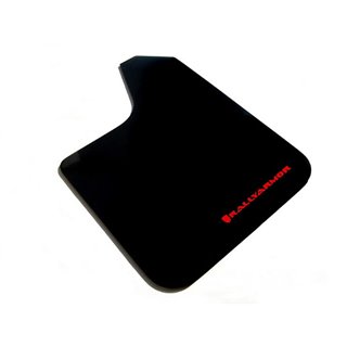 RallyArmor | Black Universal Mud Flaps Red Logo
