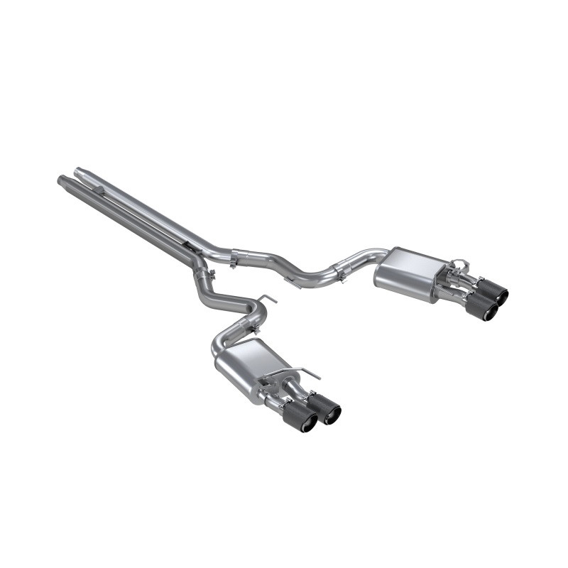 MBRP | Cat Back Active Exhaust Carbon tips - Mustang 5.0L 2018-2022