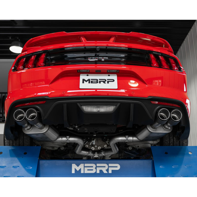 MBRP | Cat Back Active Exhaust Carbon tips - Mustang 5.0L 2018-2022