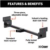 CURT | Adjustable RV Trailer Hitch, 2" Receiver (Up to 72" Frames)
