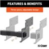 CURT | Adjustable RV Trailer Hitch, 2" Receiver (Up to 72" Frames)
