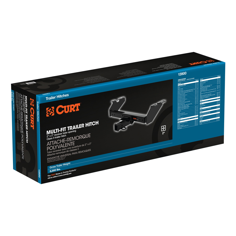 CURT | Class 3 Multi-Fit Trailer Hitch with 2" Receiver