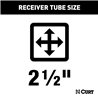 CURT | Commercial Duty Class 5 Trailer Hitch, 2-1/2" Receiver - Silverado / Sierra 2500 HD / 3500 HD 6.6L 2020-2023