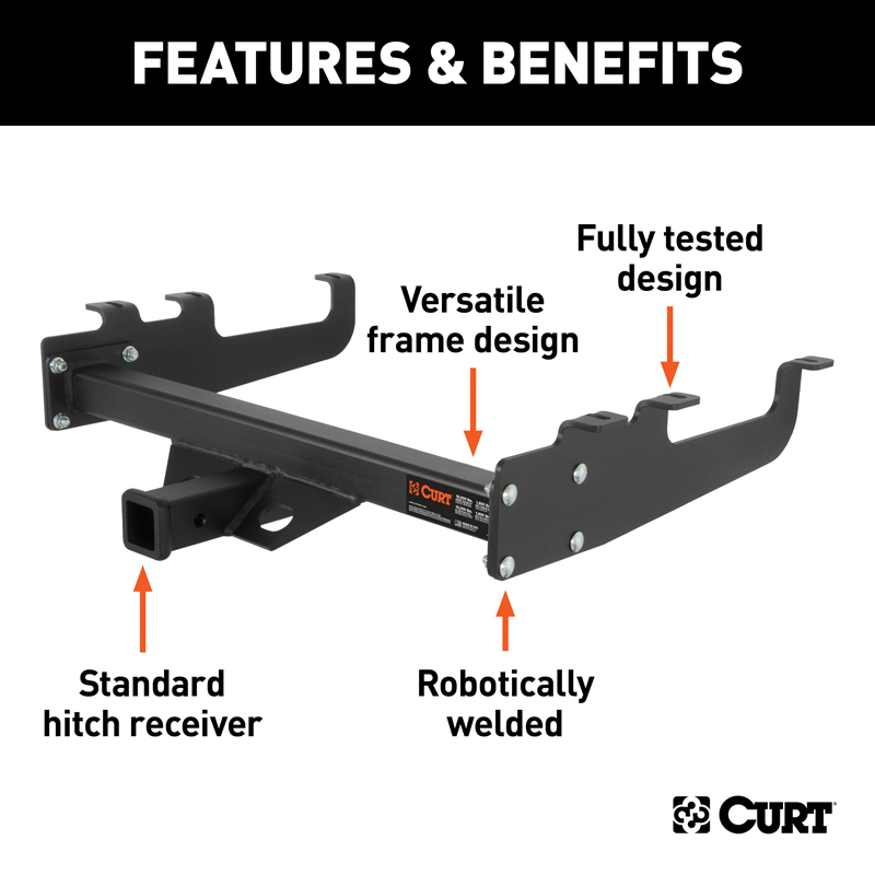 CURT | Class 5 Multi-Fit Trailer Hitch with 2" Receiver