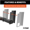 CURT | Universal Weld-On Trailer Hitch, 2" Receiver (18" to 43" Frames, 11-1/2" Drop)