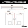 CURT | Universal Weld-On Trailer Hitch, 2-1/2" Receiver (Up to 44" Frames, 18" Drop)
