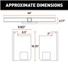 CURT | Universal Weld-On Trailer Hitch, 2" Receiver (Up to 44" Frames, 18" Drop)