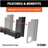 CURT | Universal Weld-On Trailer Hitch, 2" Receiver (Up to 44" Frames, 18" Drop)