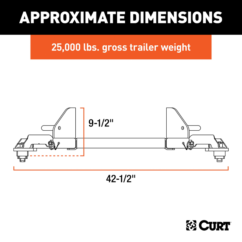 CURT | Puck System 5th Wheel Legs - Ram 2500 / 3500 2013-2022